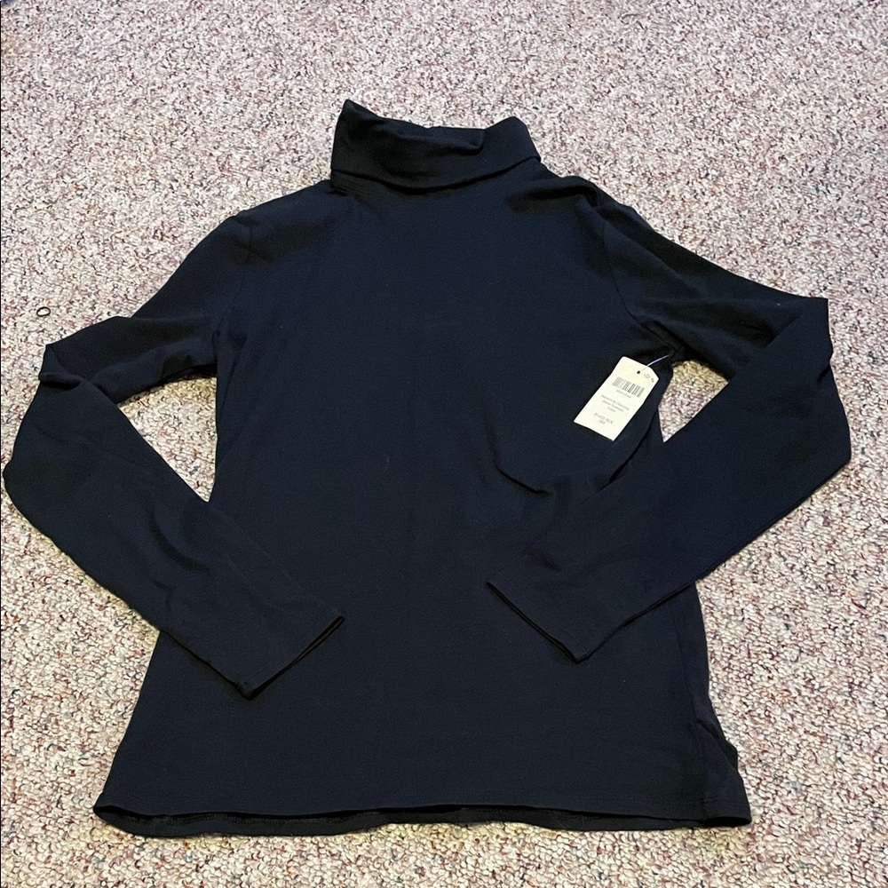 Duluth Trading Black Turtleneck Top